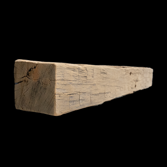 1402- Hand Hewn Mantel - 7" x 7" x 65"