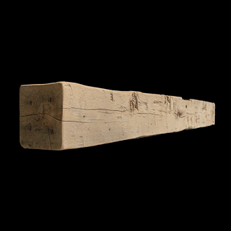 1403- Hand Hewn Mantel - 7" x 7" x 76"