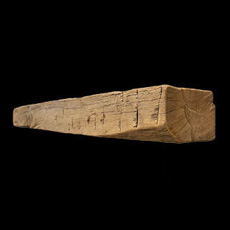 1407 - Hand Hewn Mantel - 7" x 5" x 75"