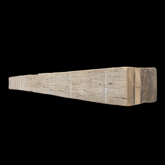 1413 - Hand Hewn Mantel - 7" x 9" x 89"