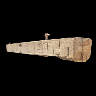 1414 - Hand Hewn Mantel - 6" x 6" x 84"