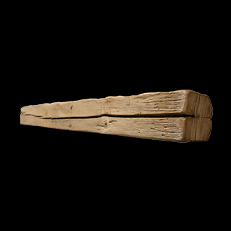 1416 - Hand Hewn Mantel - 7" x 7" x 79"