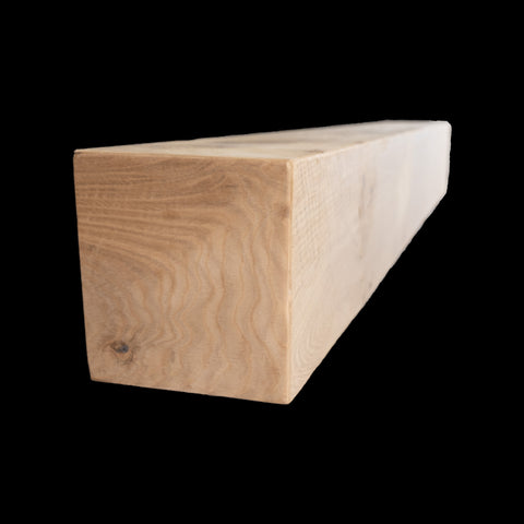 1435 - Custom White Oak Engineered Box Beam Mantel - 7" x 8" x 66"
