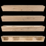 1436 - Custom White Oak Engineered Box Beam Mantel - 7.5" x 8" x 66"