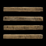 Hand Hewn Wood Mantel - Rustic Fireplace Mantel - 7.5" x 8.5" x 75"