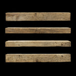 Hand Hewn Wood Mantel - Rustic Fireplace Mantel - 5.5" x 8" x 68"