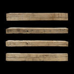 Hand Hewn Wood Mantel - Rustic Fireplace Mantel - 6" x 8.5" x 74
