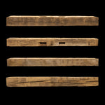 Hand Hewn Wood Mantel - Rustic Fireplace Mantel - 6" x 8" x 82"