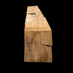 Hand Hewn Wood Mantel - Rustic Fireplace Mantel - 6" x 8" x 82"