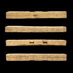 Hand Hewn Wood Mantel - Rustic Fireplace Mantel - 6" x 8" x 76"