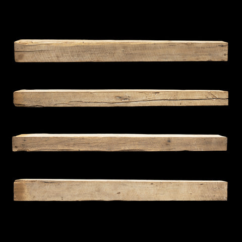 Rough Sawn Wood Mantel - Rustic Fireplace Mantel - 6" x 7.5" x 83"
