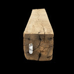 Rough Sawn Wood Mantel - Rustic Fireplace Mantel - 7.5" x 8" x 73"