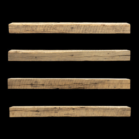 Rough Sawn Wood Mantel - Rustic Fireplace Mantel - 6" x 6" x 73"