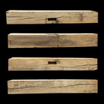 Rough Sawn Wood Mantel - Rustic Fireplace Mantel - 8" x 9" x 61.5"