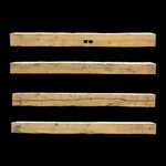 Hand Hewn Wood Mantel - Rustic Fireplace Mantel - 6.5" x 8" x 88"