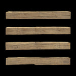 Hand Hewn Wood Mantel - Rustic Fireplace Mantel - 8" x 8" x 71"