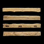 Hand Hewn Wood Mantel - Rustic Fireplace Mantel - 8" x 8" x 73"