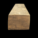 Rough Sawn Wood Box Beam Mantel - Rustic Fireplace Mantel - 8" x 11" x 70"