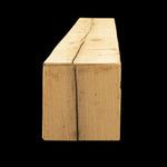 Rough Sawn Wood Box Beam Mantel - Rustic Fireplace Mantel - 8" x 8" x 60"