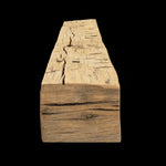 Hand Hewn Wood Box Beam Mantel - Rustic Fireplace Mantel - 6" x 8" x 72"