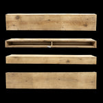 Rough Sawn Wood Box Beam Mantel - Rustic Fireplace Mantel - 5" x 11.5" x 64"