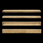 Rough Sawn Wood Box Beam Mantel - Rustic Fireplace Mantel - 3" x 7" x 74"