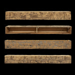 Hand Hewn Wood Box Beam Mantel - Rustic Fireplace Mantel - 7.5" x 8" x 66