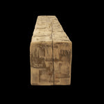 Hand Hewn Wood Box Beam Mantel - Rustic Fireplace Mantel - 7.5" x 8" x 66