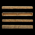 Hand Hewn Wood Box Beam Mantel - Rustic Fireplace Mantel - 5" x 7.5" x 72"