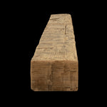 Hand Hewn Wood Box Beam Mantel - Rustic Fireplace Mantel - 5" x 7.5" x 72"