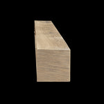 Engineered River Stone Box Beam Mantel - Rustic Fireplace Mantel - 6" x 6" x 58"