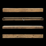 Rough Sawn Wood Box Beam Mantel - Rustic Fireplace Mantel - 5" x 8" x 88"