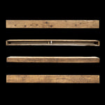 Rough Sawn Wood Box Beam Mantel - Rustic Fireplace Mantel - 4.5" x 7.5" x 90"