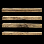 Hand Hewn Wood Mantel - Rustic Fireplace Mantel - 6" x 6" x 74"