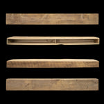 Rough Sawn Wood Box Beam Mantel - Rustic Fireplace Mantel - 5.5" x 10.5" x 78"