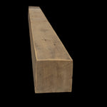 Rough Sawn Wood Box Beam Mantel - Rustic Fireplace Mantel - 5.5" x 6.5" x 80"