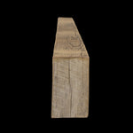 Rough Sawn Wood Box Beam Mantel - Rustic Fireplace Mantel - 5.5" x 8.5" x 70"