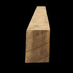 Rough Sawn Wood Box Beam Mantel - Rustic Fireplace Mantel - 6"x 8" x 72"