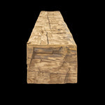 Hand Hewn Wood Box Beam Mantel - Rustic Fireplace Mantel - 7.5" x 10" x 67"