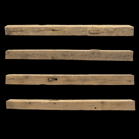 Rough Sawn Wood Mantel - Rustic Fireplace Mantel - 6" x 6" x 85"