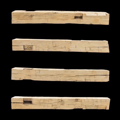 1455 - Hand Hewn Mantel - 7.5" x 7" x 66"
