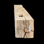 1454 - Hand Hewn Mantel - 7.5" x 7.5" x 64"
