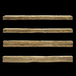 Hand Hewn Wood Mantel - Rustic Fireplace Mantel - 4" x 7" x 87"