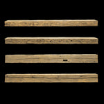 Hand Hewn Wood Mantel - Rustic Fireplace Mantel - 5" x 8" x 90"
