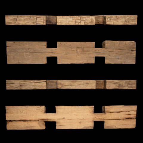 1256 - Hand Hewn Mantel - 6" x 15" x 85"