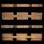 1257 - Hand Hewn Mantel - 6" x 15" x 89"